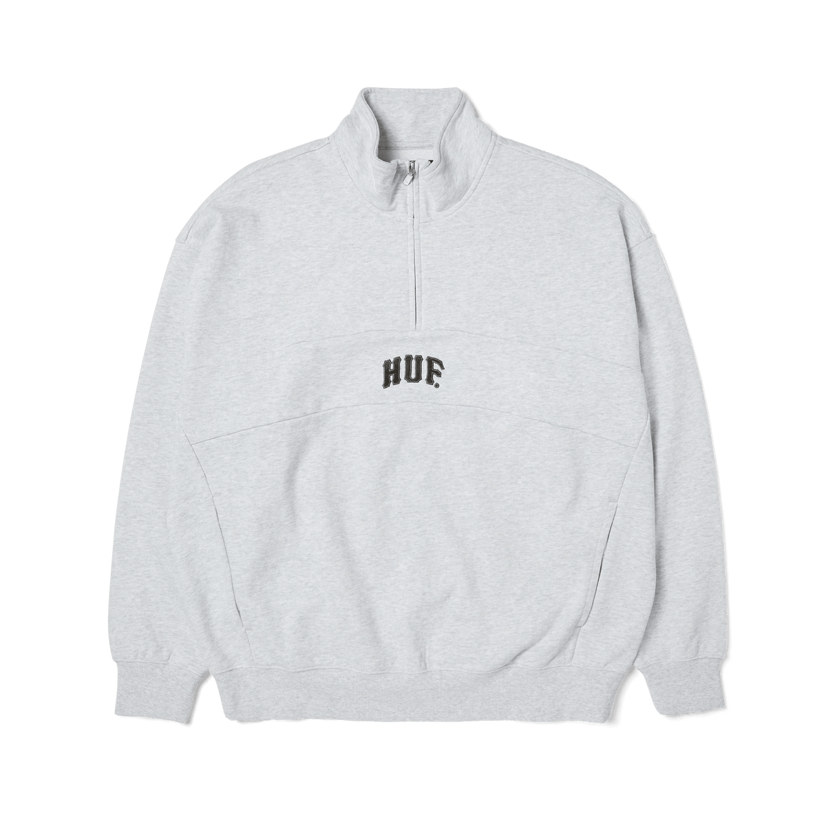Huf Arch Enzyme 1/4 Zip Fleece Heather Grey