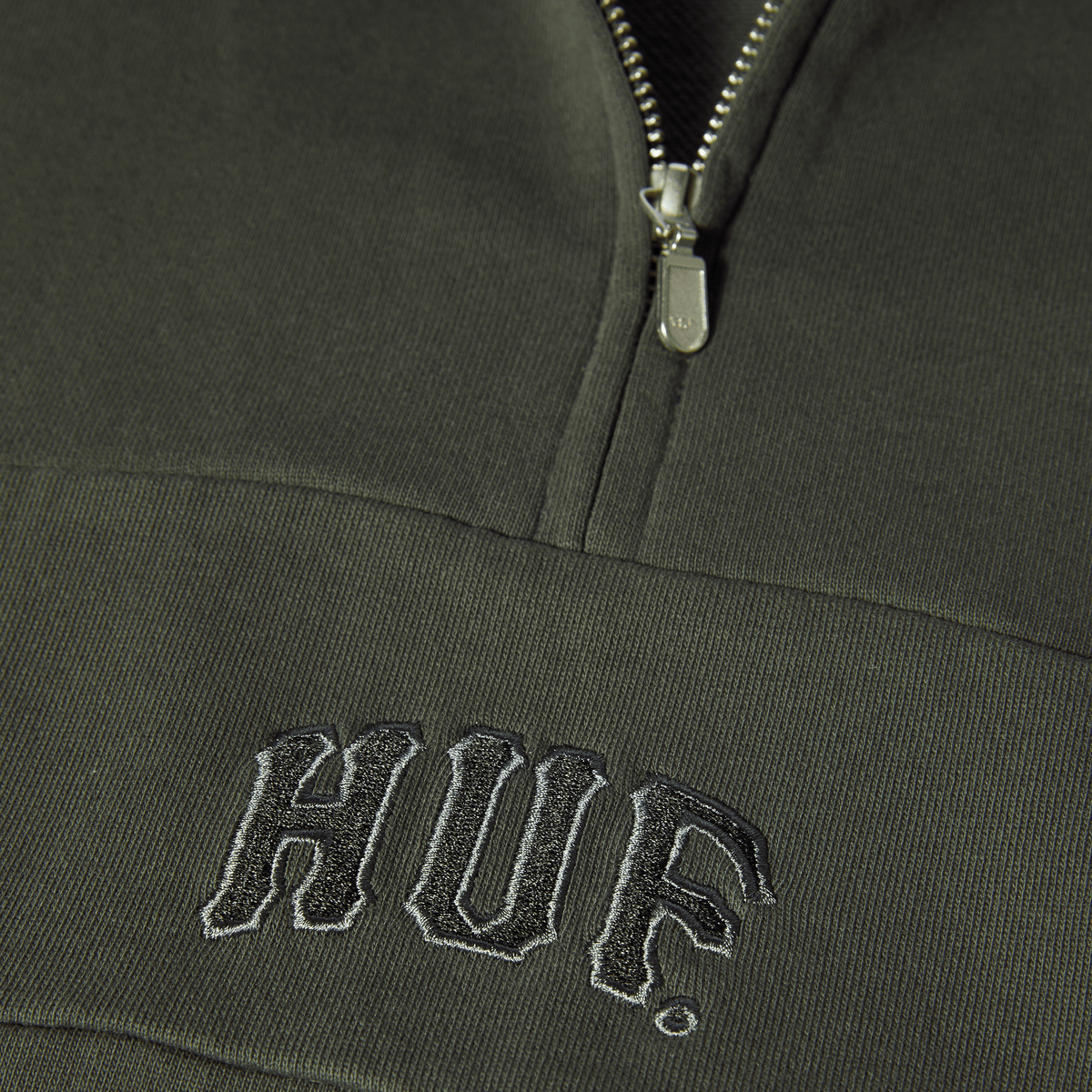 Huf Arch Enzyme 1/4 Zip Fleece Vintage Black