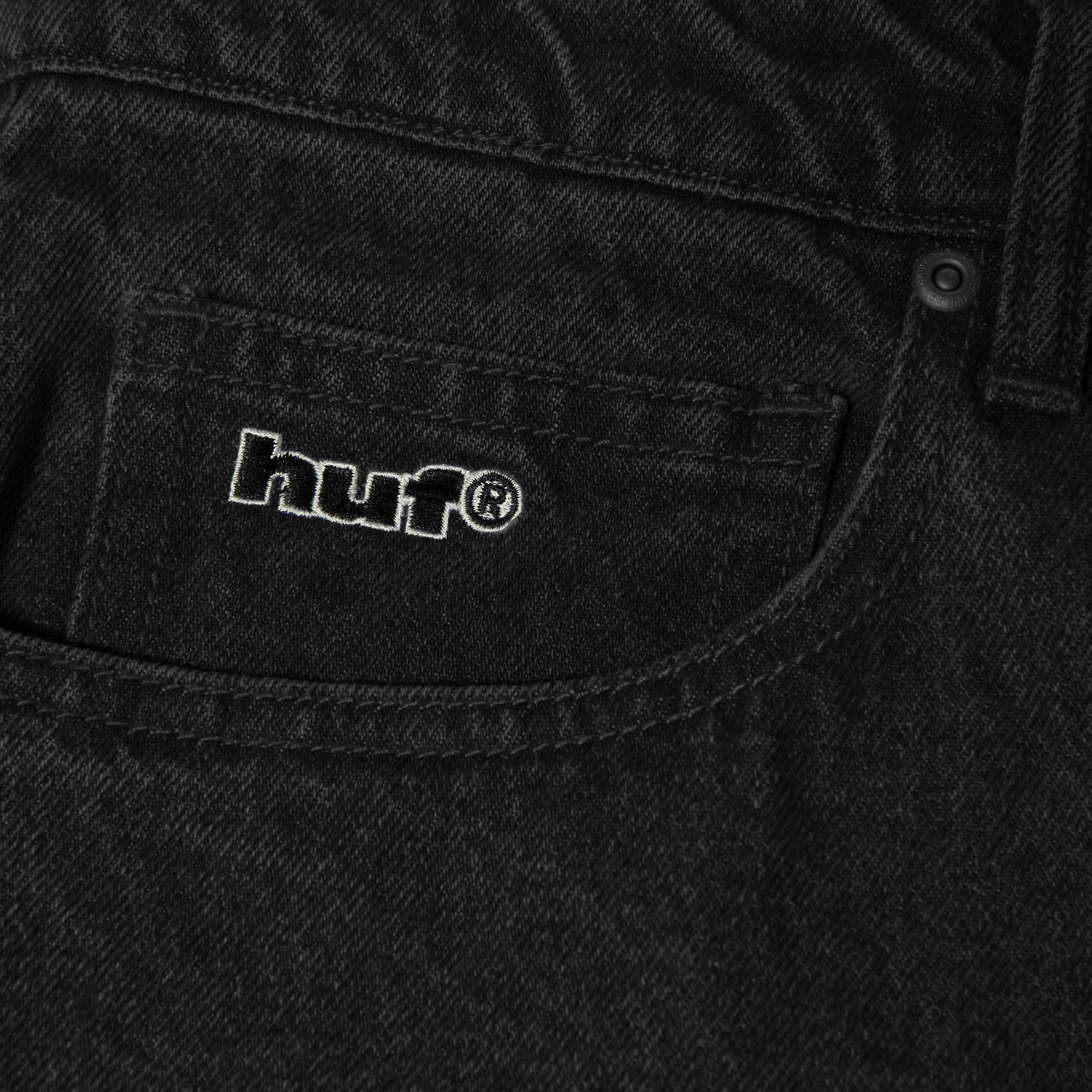 Huf Basic Ass Jeans Faded Black