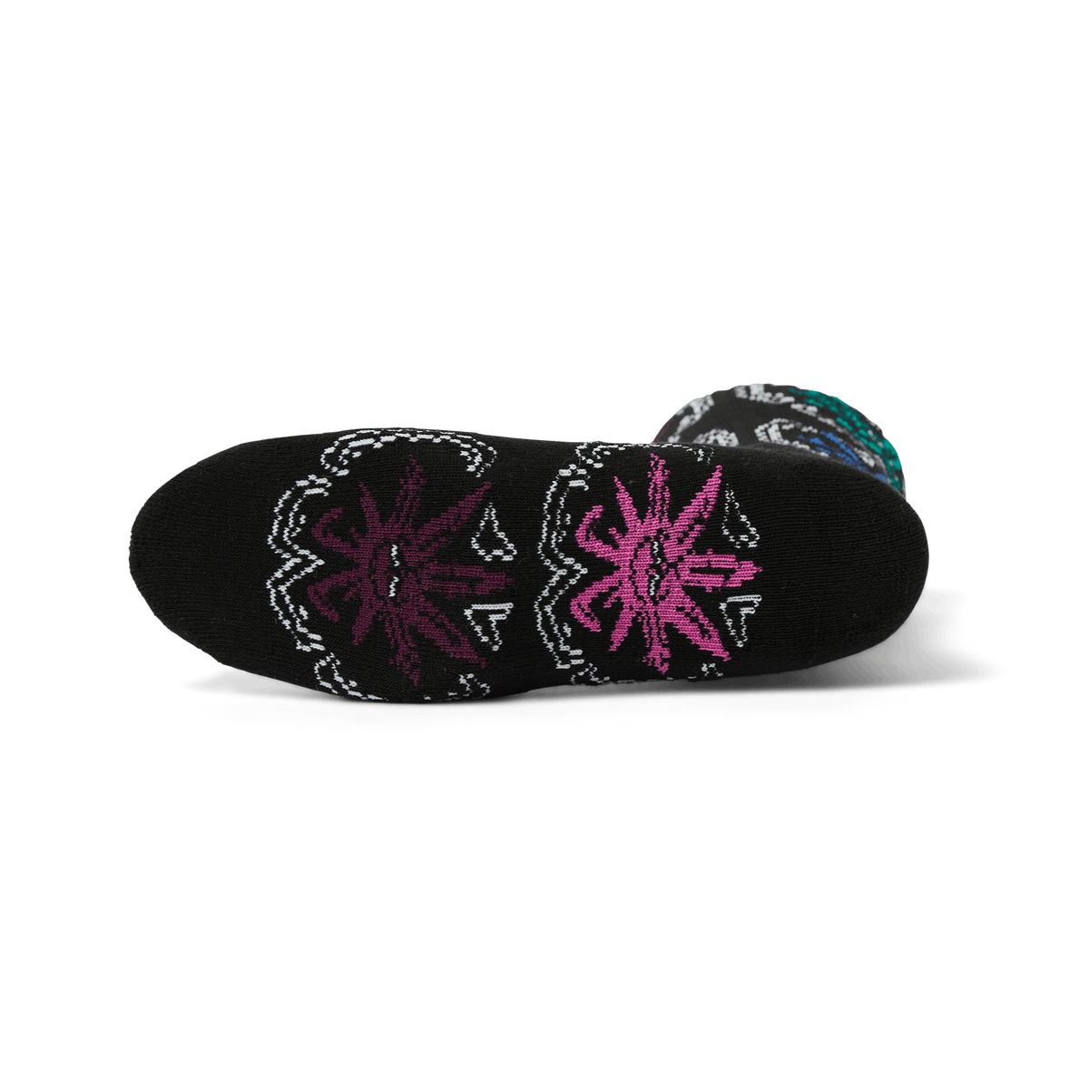 Huf Green Buddy Snow Angel Sock White