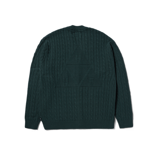 Triple Triangle Jacquard Cardigan