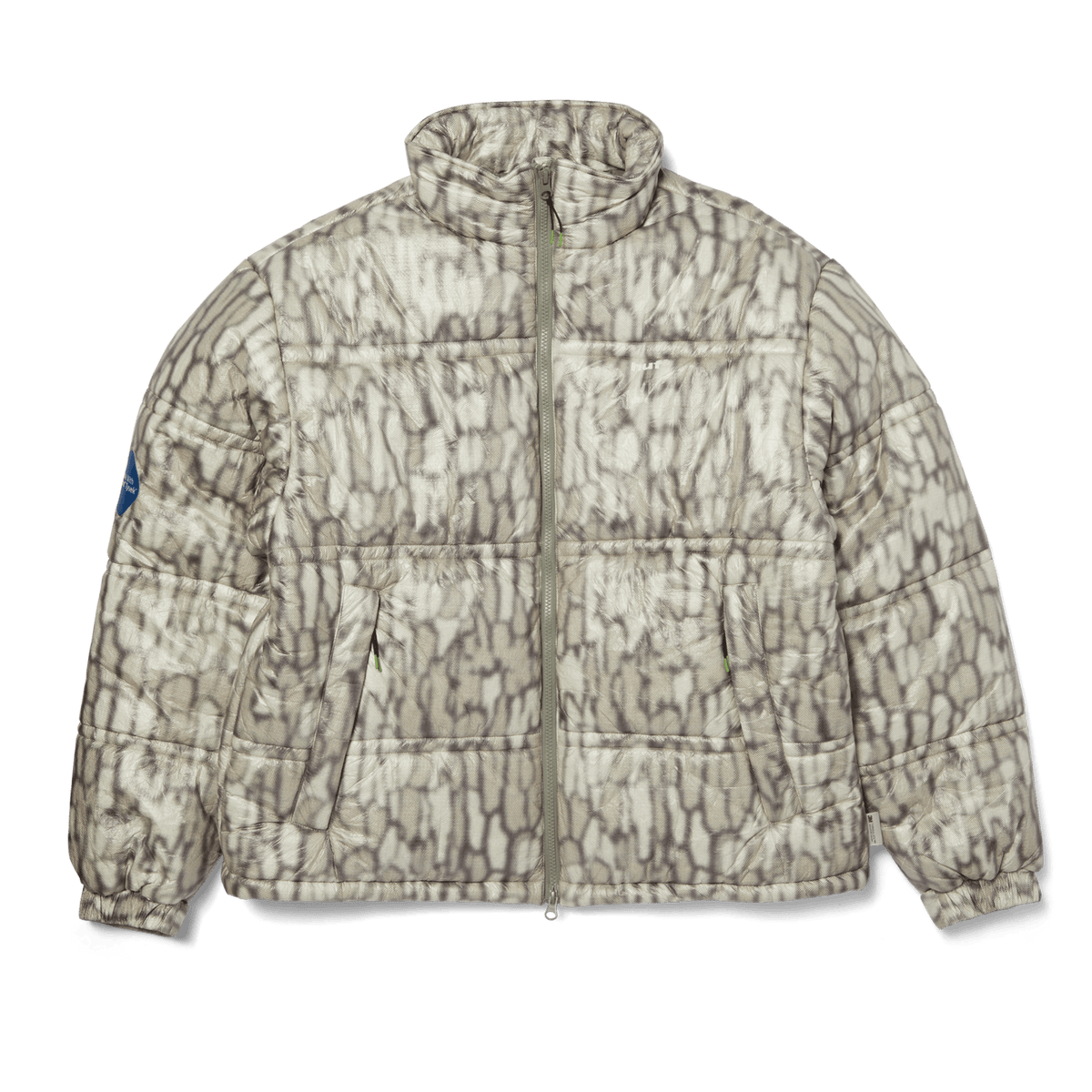 Huf 89 Warped Camo Tyvek Puffer Muted Camo