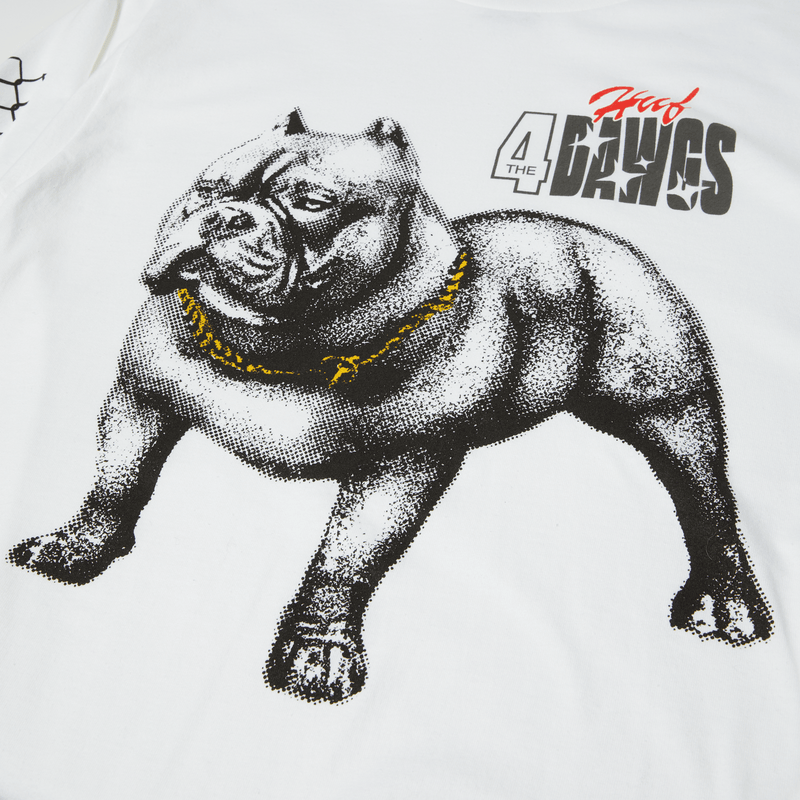 HUF 4 The Dawgs Long Sleeve T-Shirt White