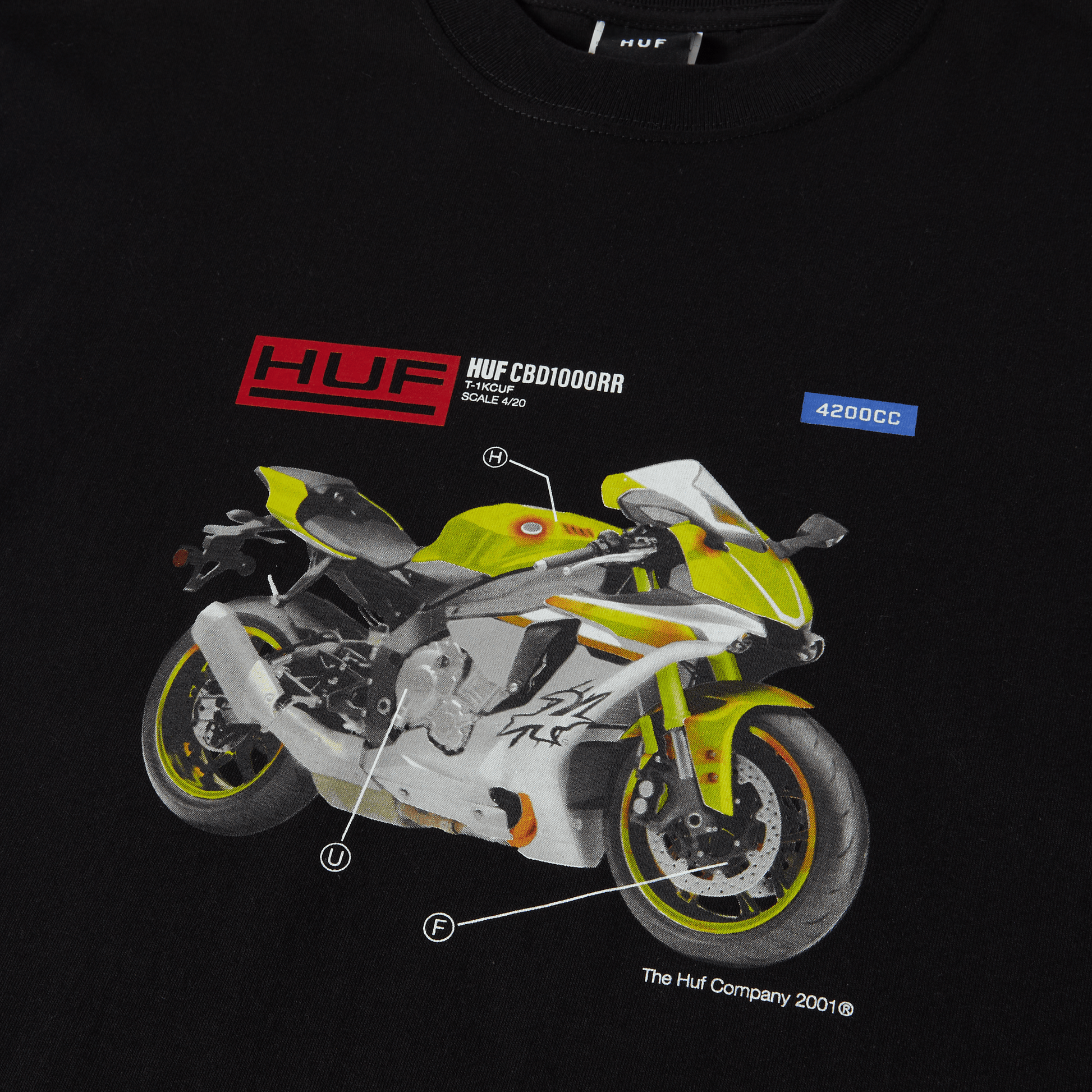 HUF 420 Cc T-Shirt Black