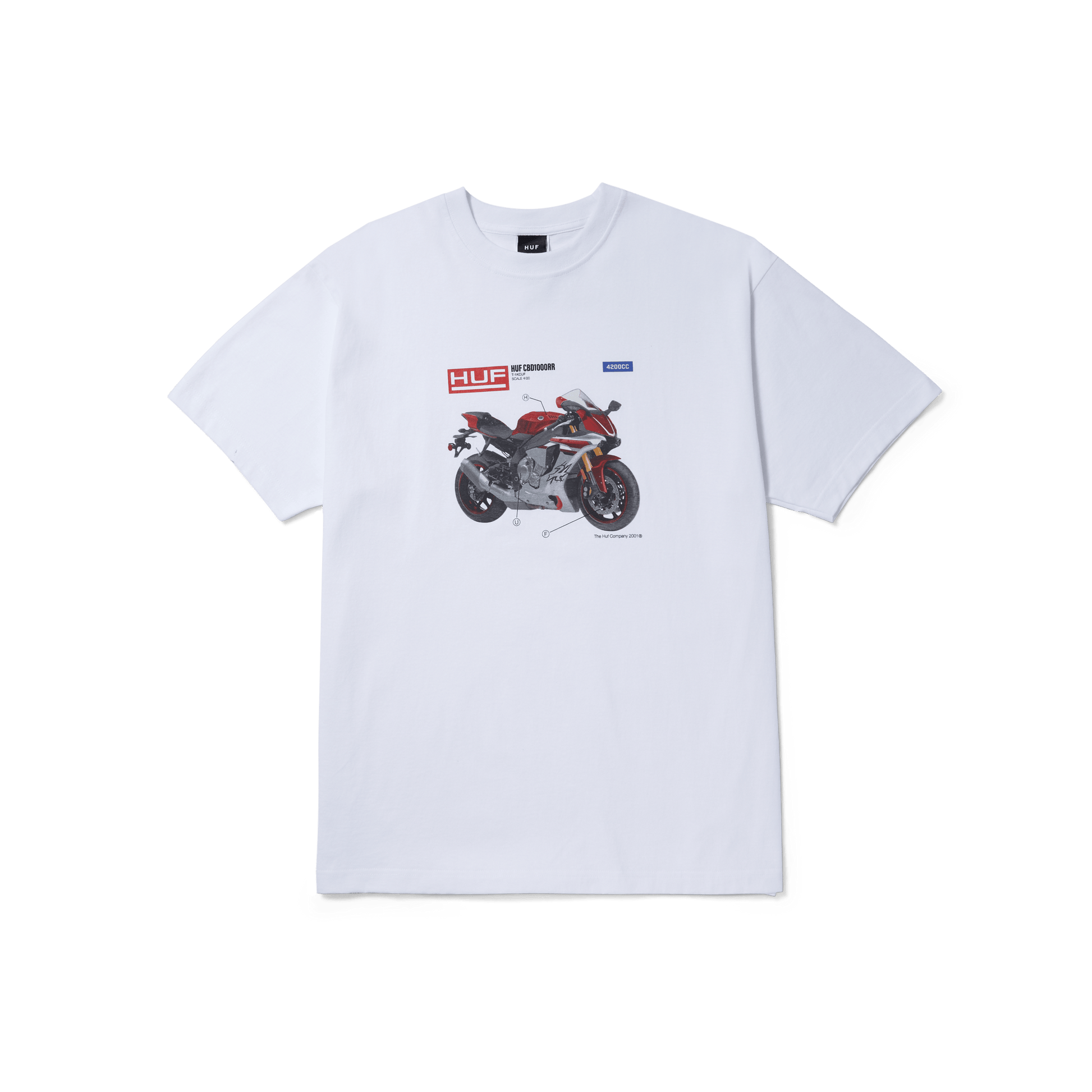 HUF 420 Cc T-Shirt White