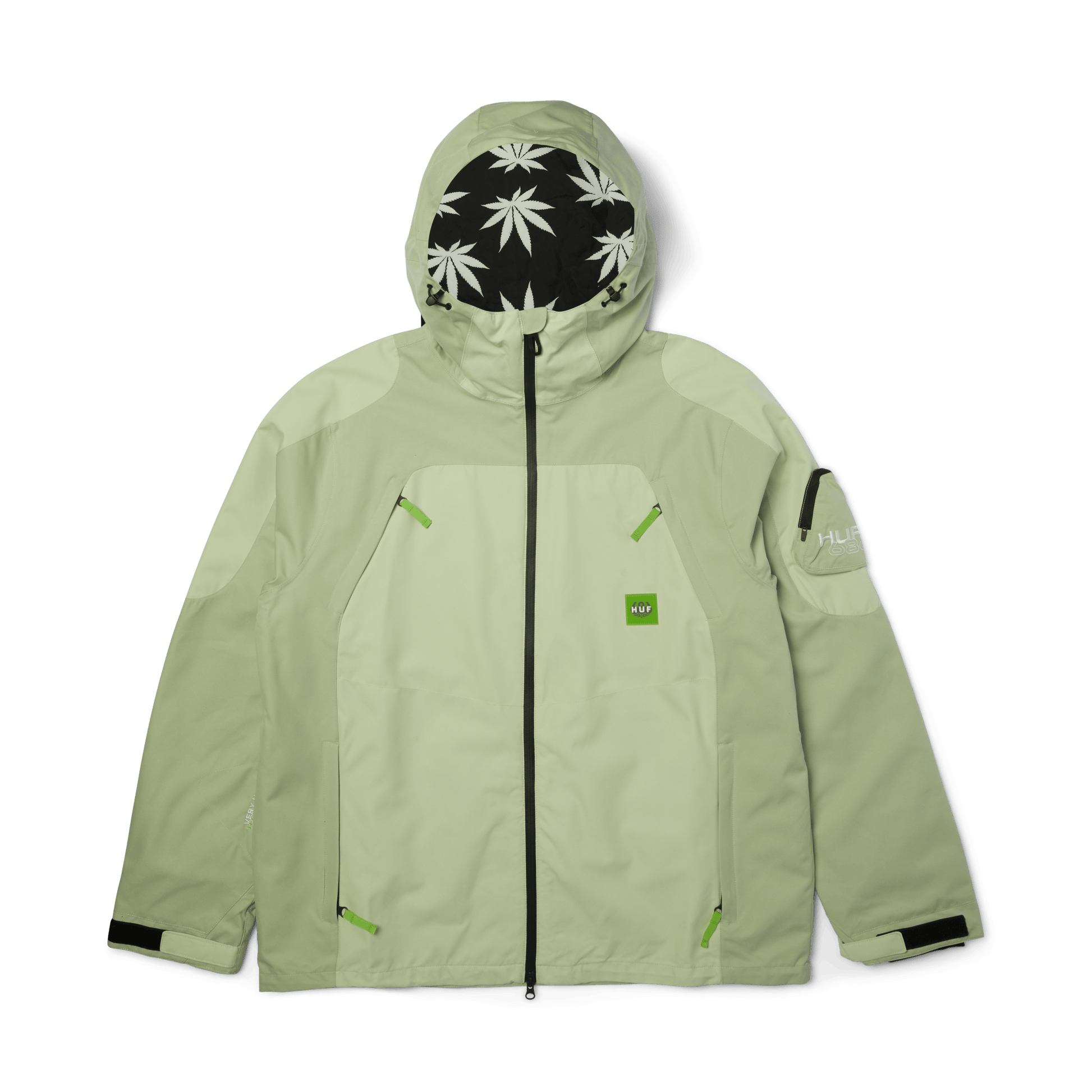 HUF x 686 Double H Shell Jacket - Huf Green