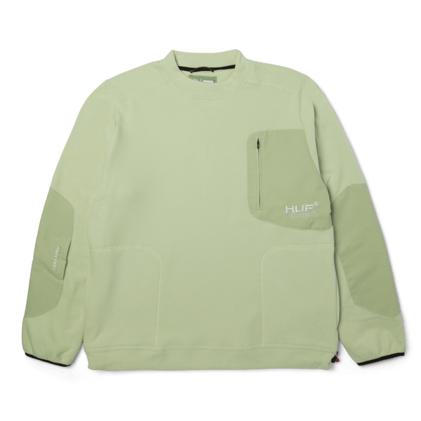 HUF x 686 Fleece Crewneck Sweatshirt - Huf Green