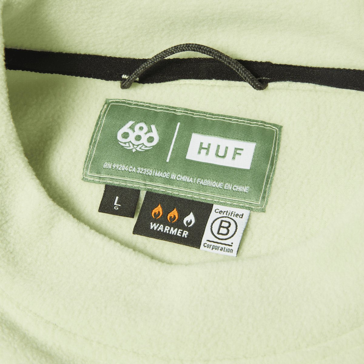HUF x 686 Fleece Crewneck Sweatshirt - Huf Green