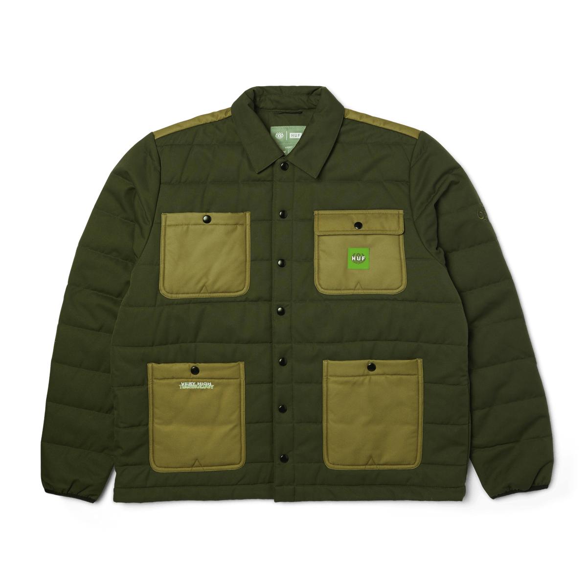 HUF x 686 Puffer Insulated Jacket - Dark Green