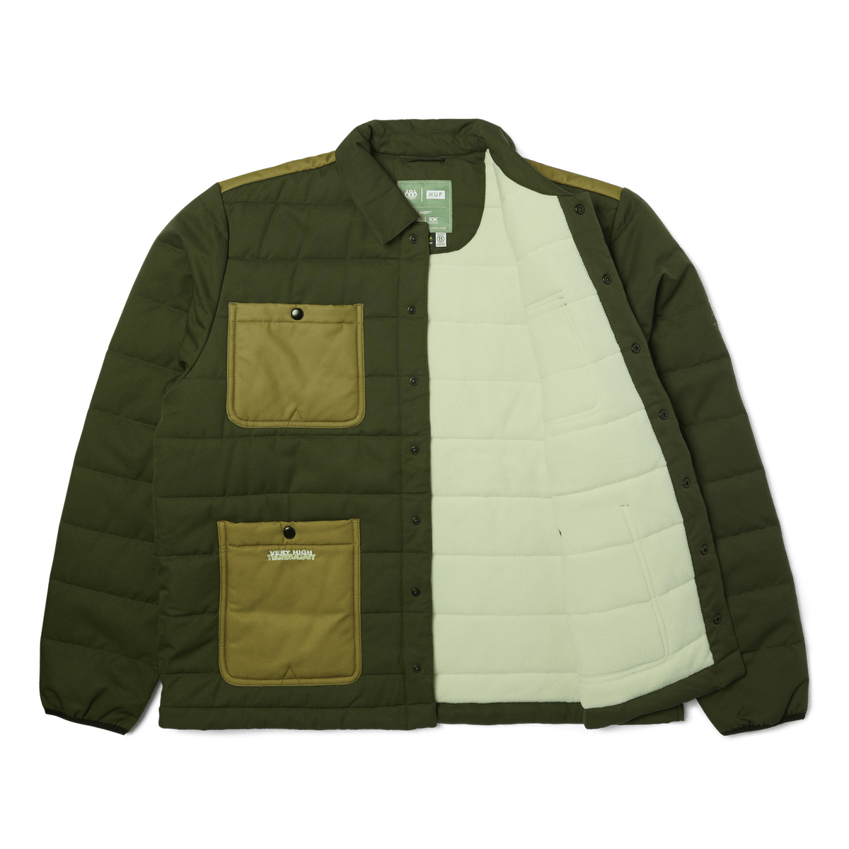 HUF x 686 Puffer Insulated Jacket - Dark Green