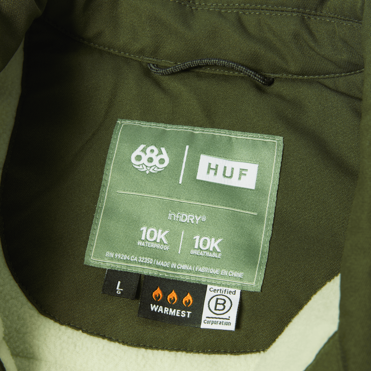 HUF x 686 Puffer Insulated Jacket - Dark Green