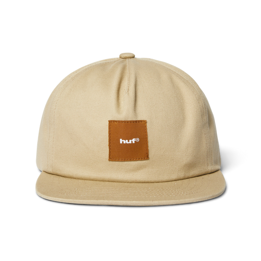 HUF Box Logo Snapback Hat Tan/Brown
