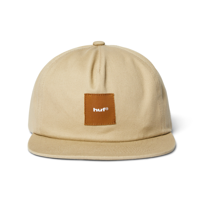 HUF Box Logo Snapback Hat Tan/Brown