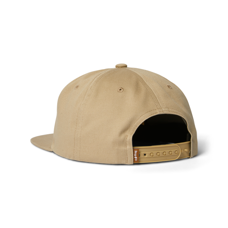 HUF Box Logo Snapback Hat Tan/Brown