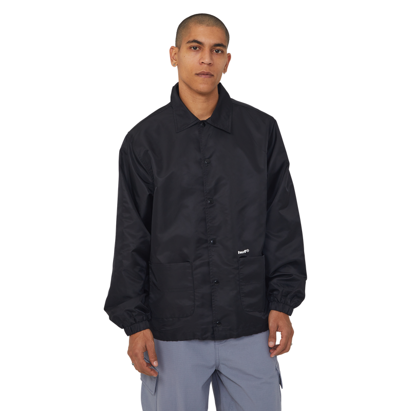 HUF 89 Coaches Jacket Black/White