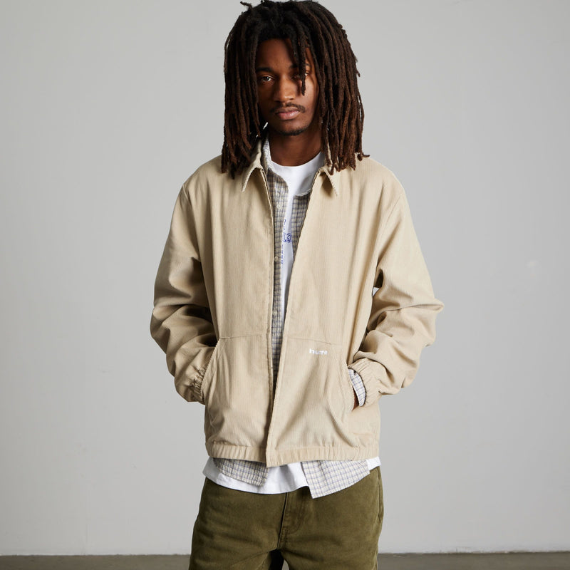 Huf 89 Corduroy Jacket Tan/White