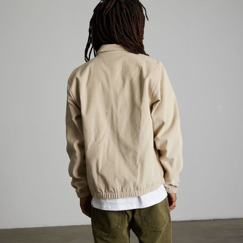Huf 89 Corduroy Jacket Tan/White
