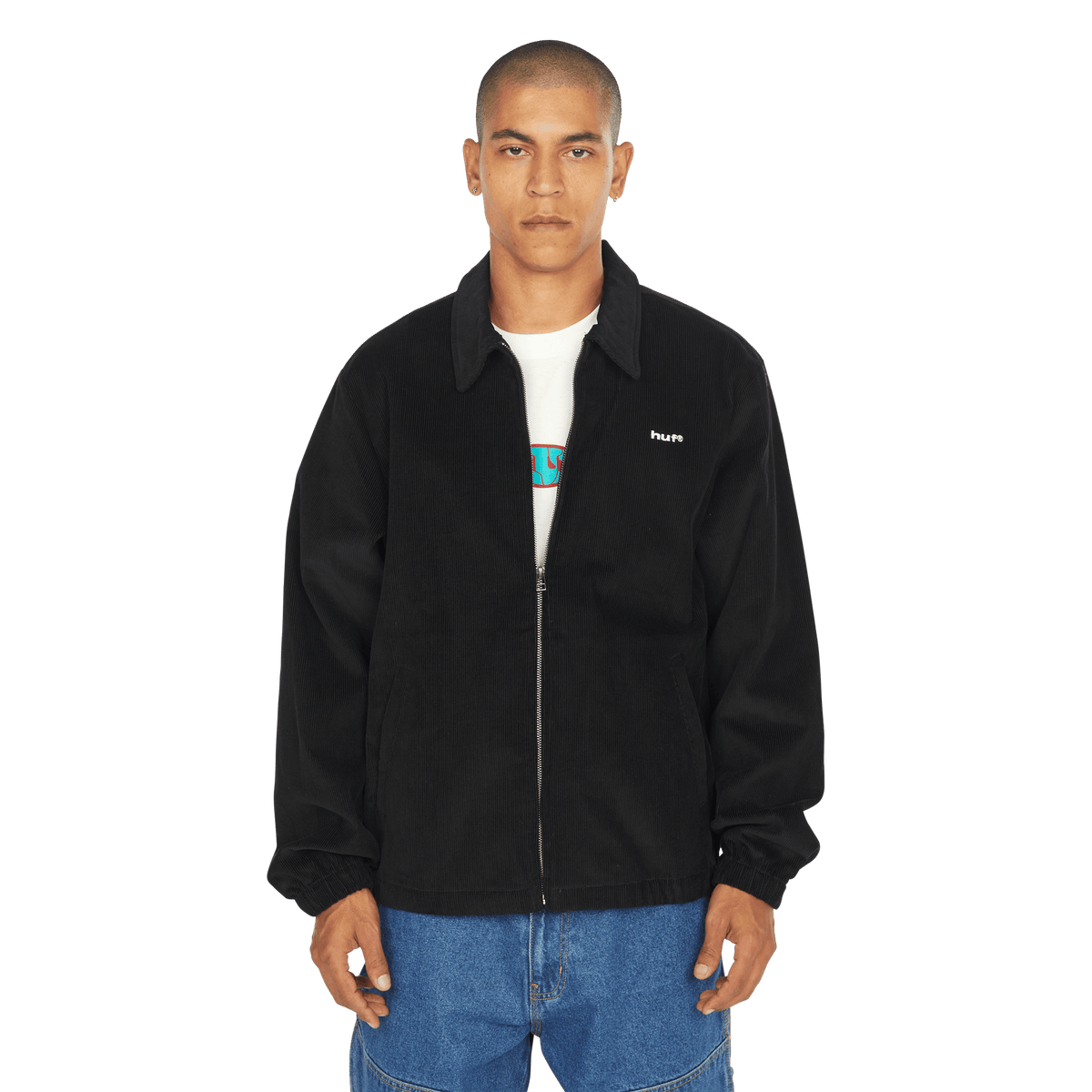 Huf 89 Corduroy Shop Jacket Black