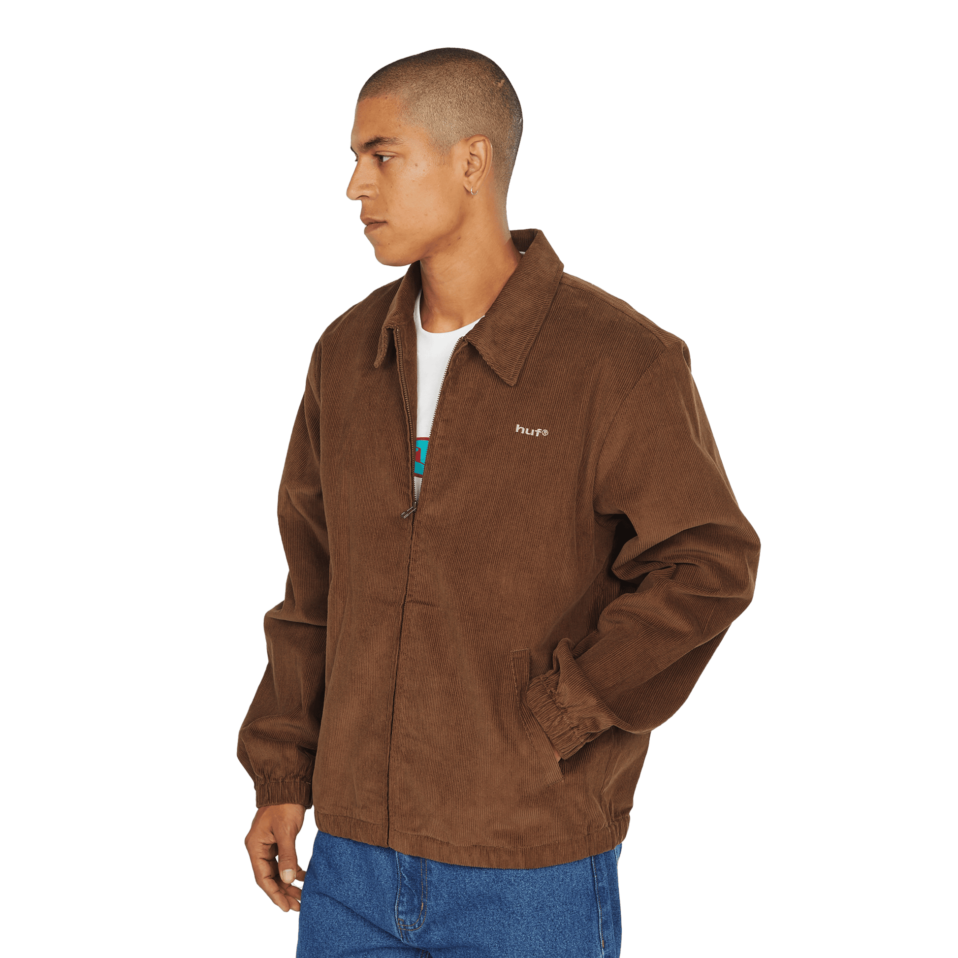 Huf 89 Corduroy Shop Jacket Chocolate
