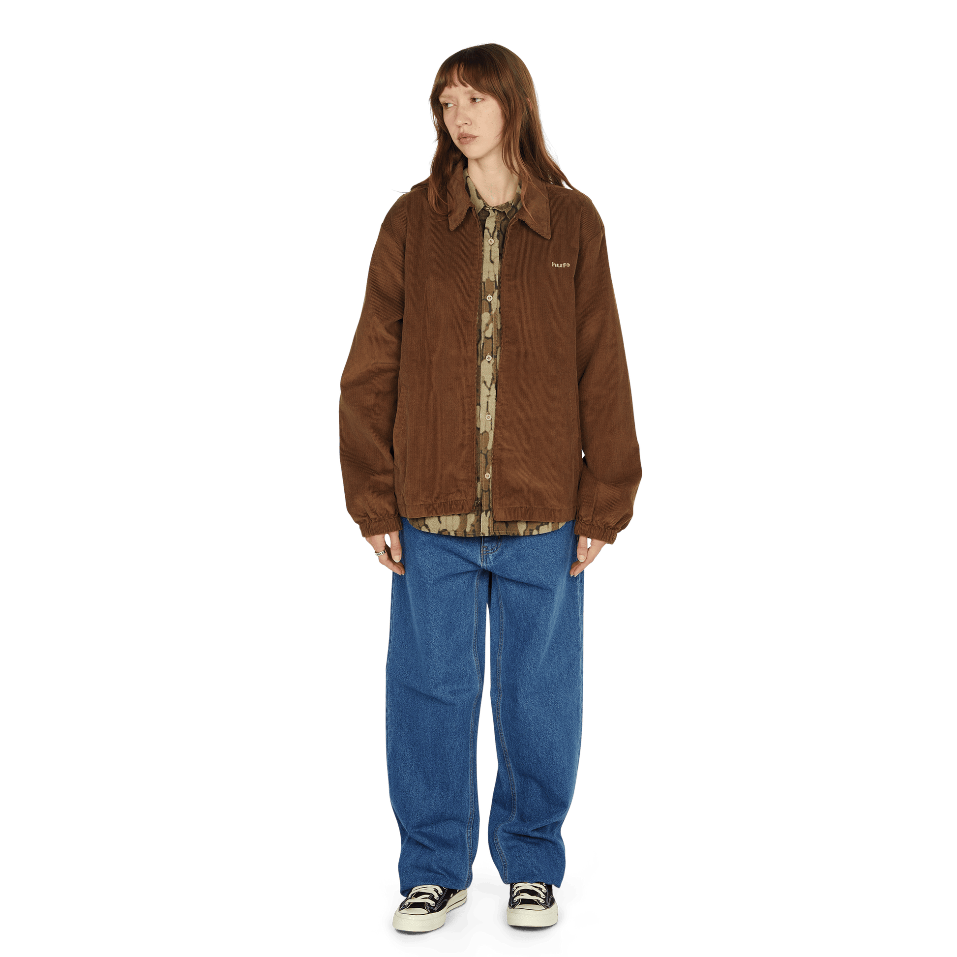 Huf 89 Corduroy Shop Jacket Chocolate