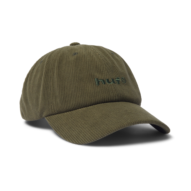 HUF 89 Corduroy Strapback Hat Olive/Olive