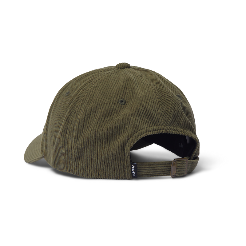 HUF 89 Corduroy Strapback Hat Olive/Olive
