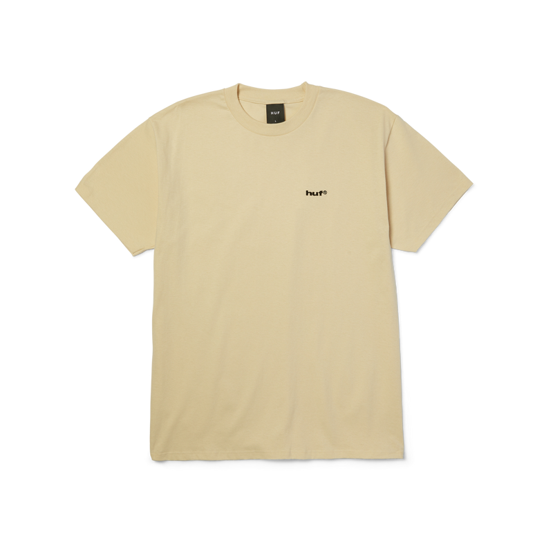 HUF 89 Embroidered T-Shirt Cream/Black