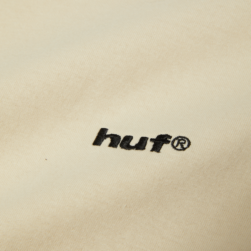 HUF 89 Embroidered T-Shirt Cream/Black