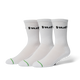 HUF 89 Essentials Sock 3-Pack White