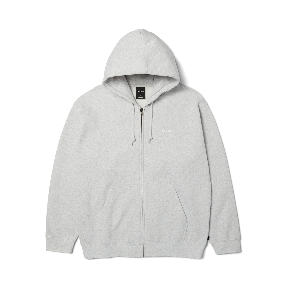 HUF 89 Full-Zip Hoodie Heather Grey