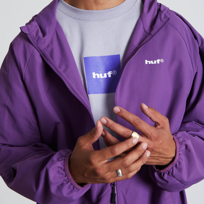 HUF 89 Lightweight Shell Jacket Berry