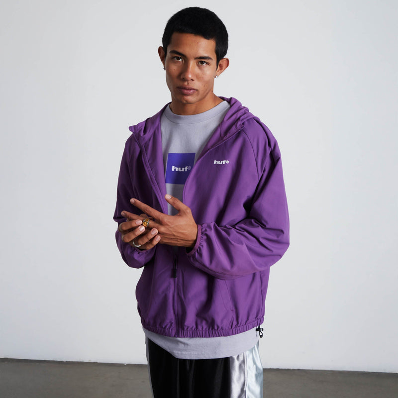 HUF 89 Lightweight Shell Jacket Berry