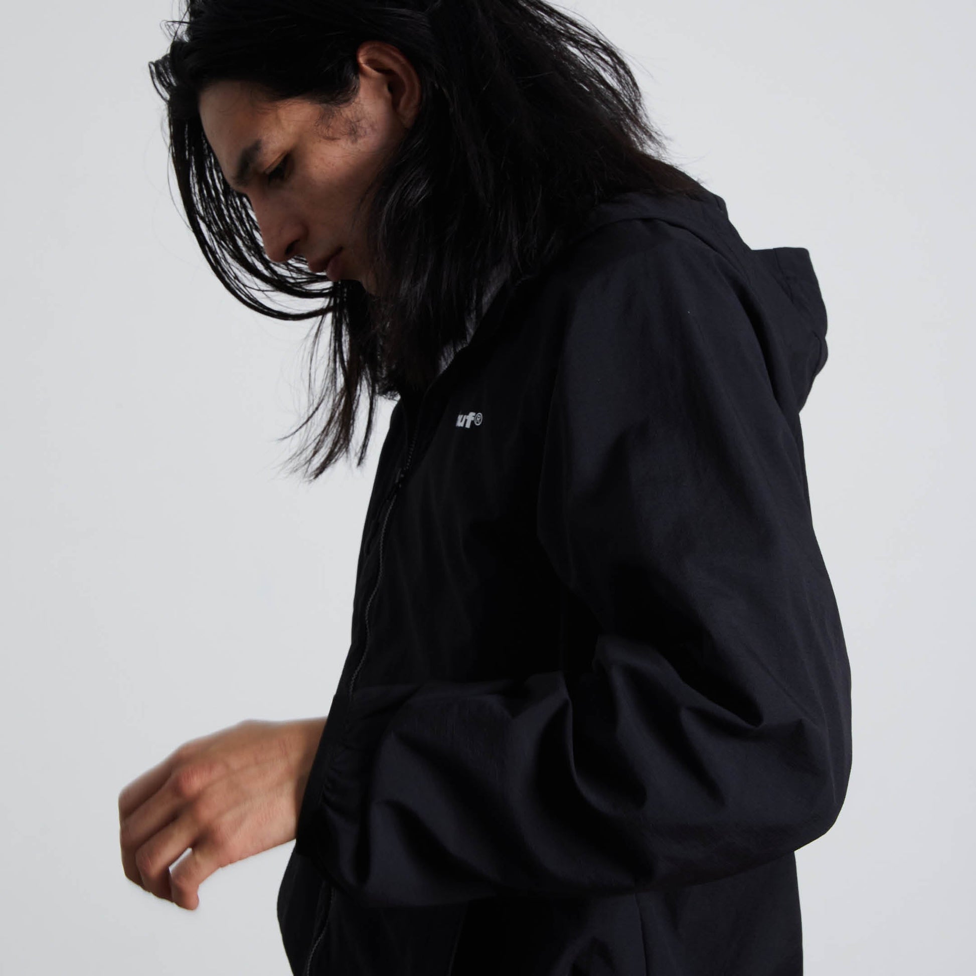 HUF 89 Lightweight Shell Jacket Black