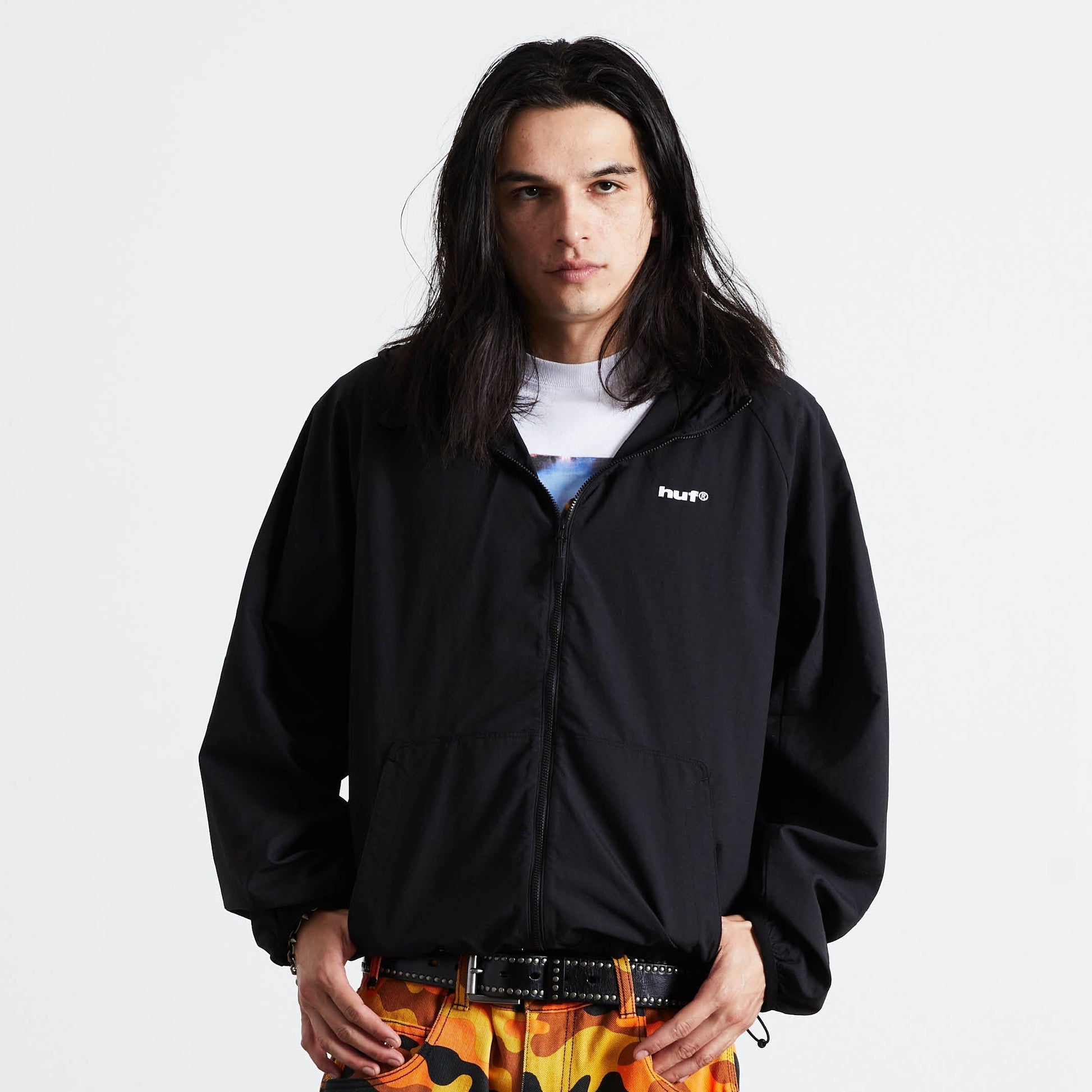HUF 89 Lightweight Shell Jacket Black