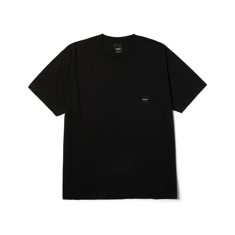 HUF Box Logo Pocket T-Shirt Black/Black