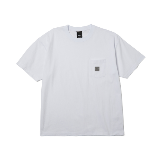 HUF Box Logo Pocket T-Shirt White/Grey