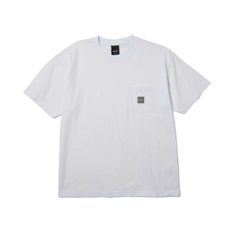 HUF Box Logo Pocket T-Shirt White/Grey