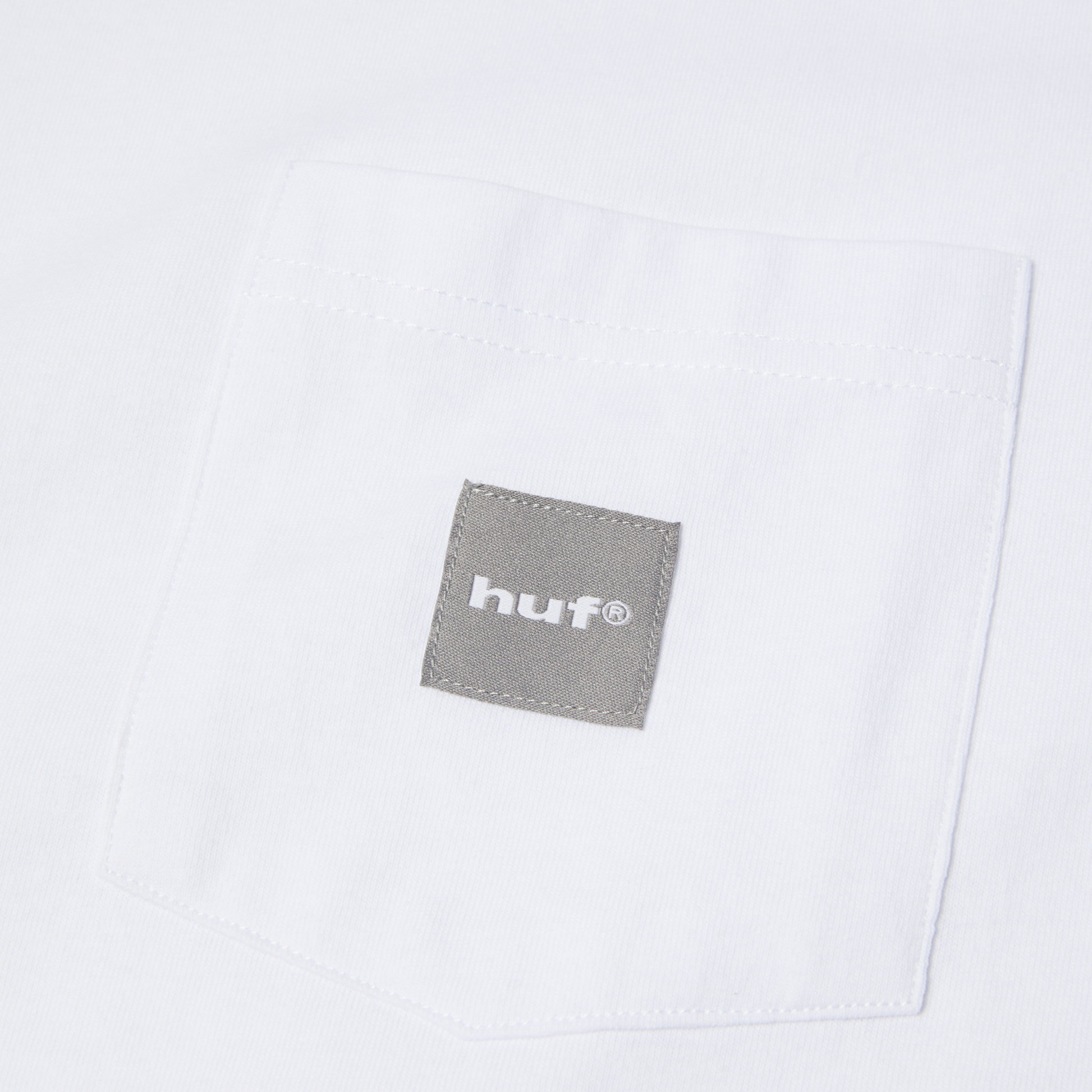 HUF Box Logo Pocket T-Shirt White/Grey