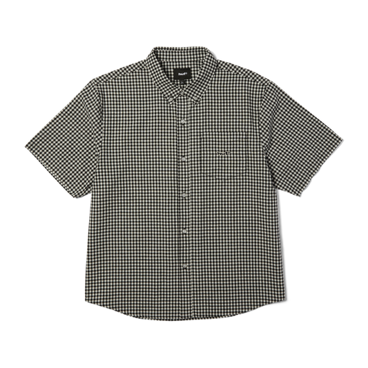 HUF 89 Micro Gingham Oxford Shirt Black/White
