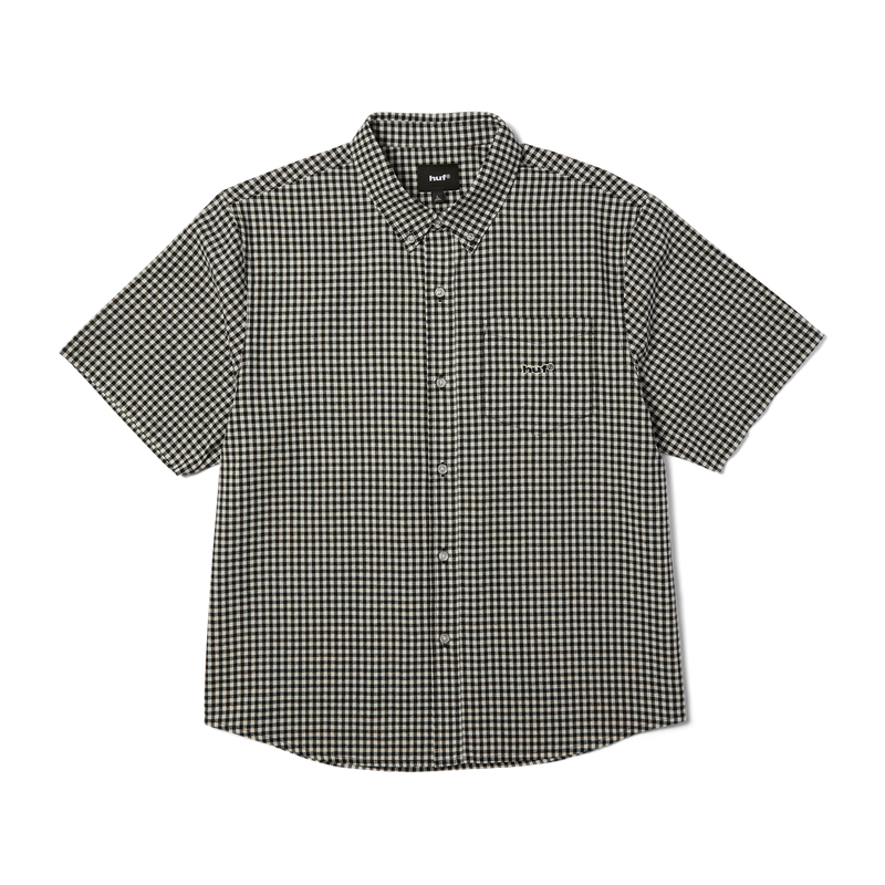 HUF 89 Micro Gingham Oxford Shirt Black/White