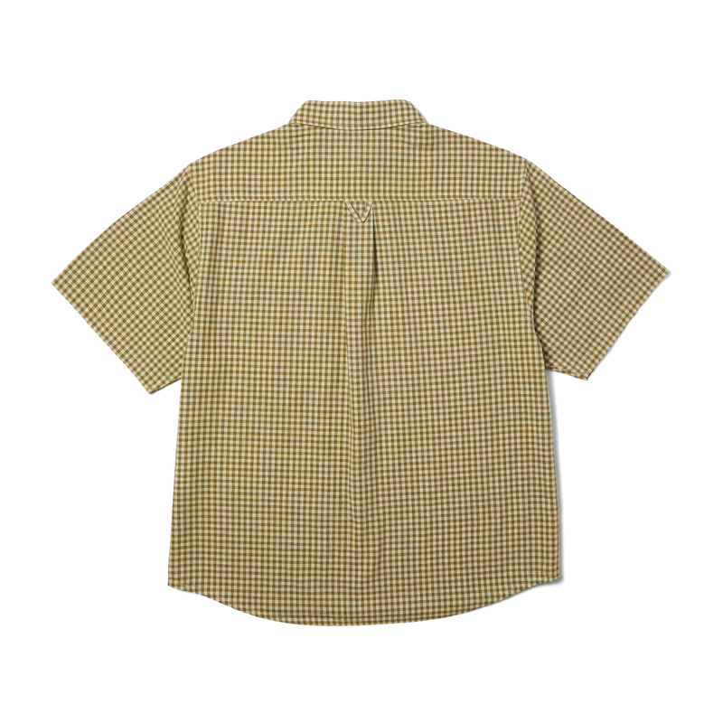 HUF 89 Micro Gingham Oxford Shirt Natural