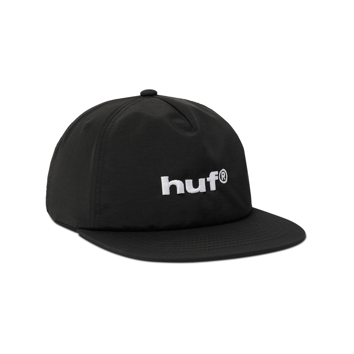 Huf 89 Nylon Snapback Hat Black