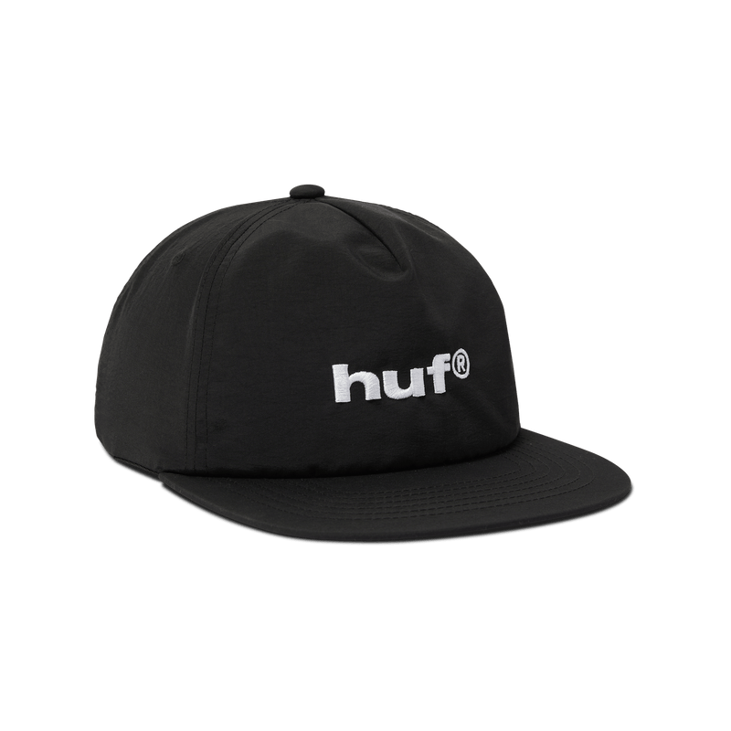 Huf 89 Nylon Snapback Hat Black