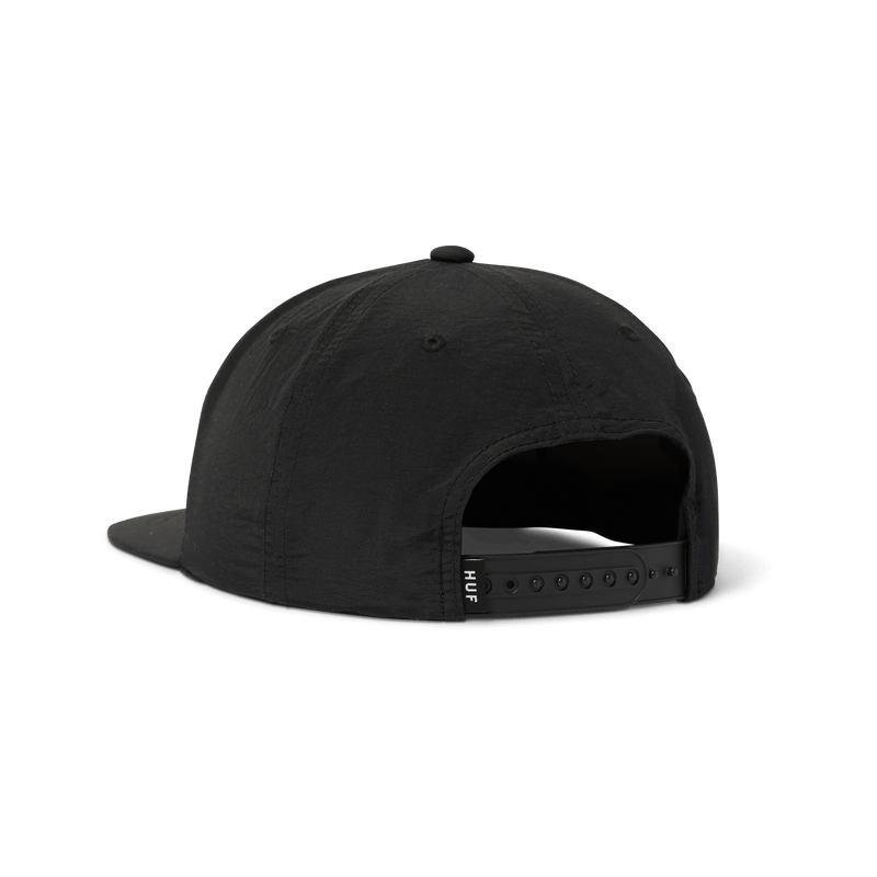 Huf 89 Nylon Snapback Hat Black