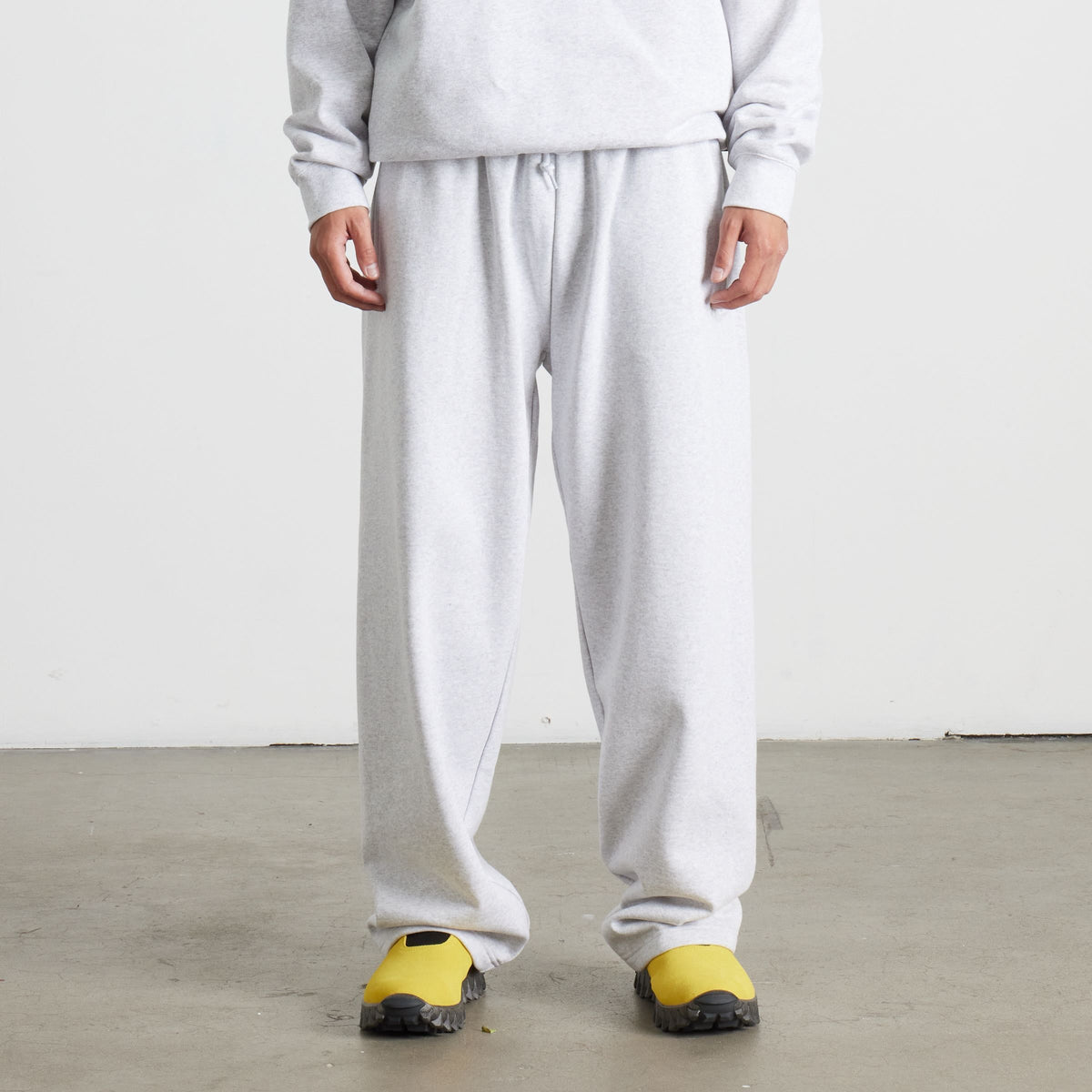 HUF 89 Open Hem Fleece Pant Heather Grey