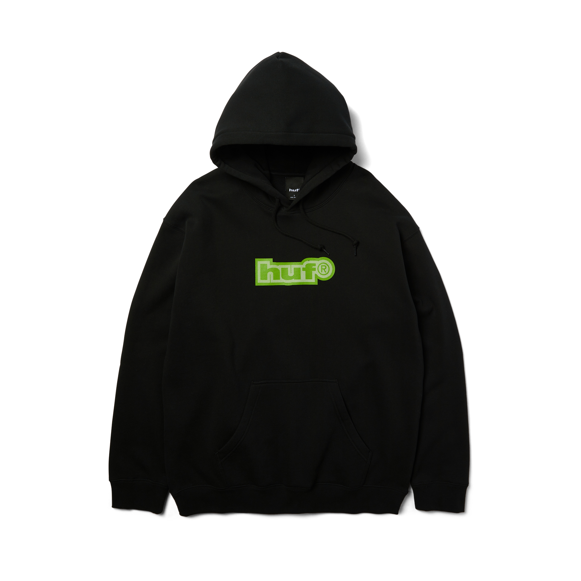 HUF 89 Outline Pullover Hoodie Black