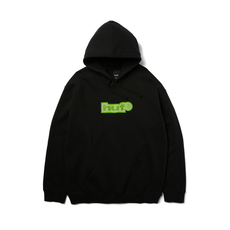 HUF 89 Outline Pullover Hoodie Black