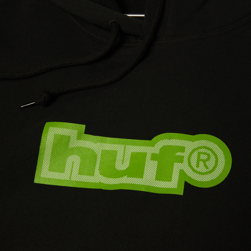 HUF 89 Outline Pullover Hoodie Black