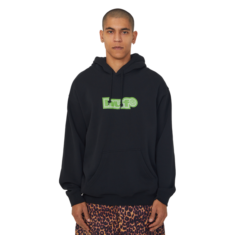 HUF 89 Outline Pullover Hoodie Black