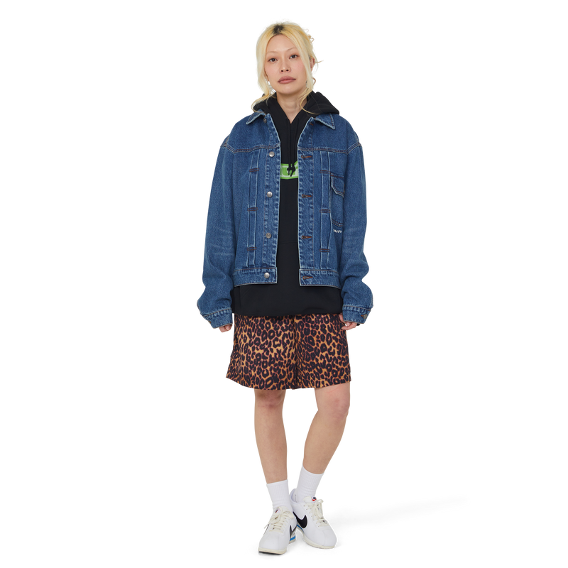 HUF 89 Outline Pullover Hoodie Black